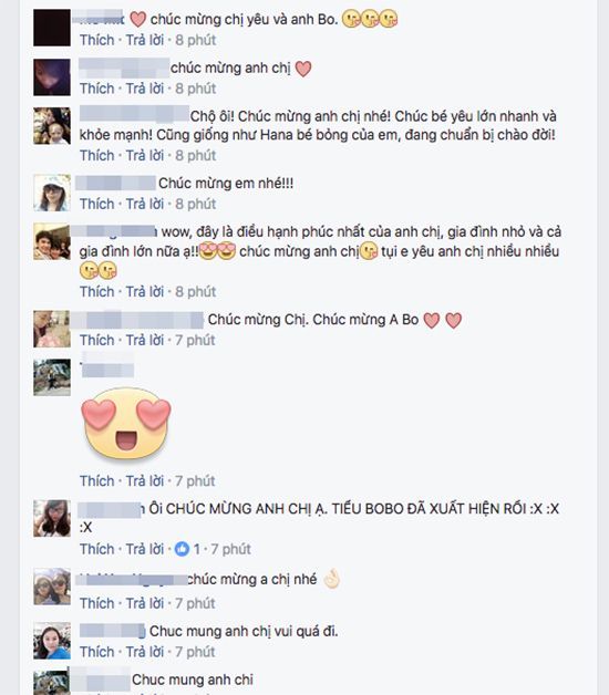 Các fan vui sướng vào chúc mừng vợ chồng Đan Trường.