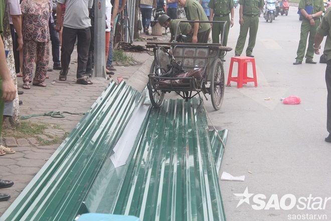 Chiếc xem xích lô chở tôn gây ra vụ tai nạn thương tâm