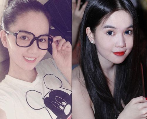 Nữ hoàng nội y Ngọc Trinh bỗng hóa cô nữ sinh dịu dàng với gọng kính to và nụ cười xinh xắn