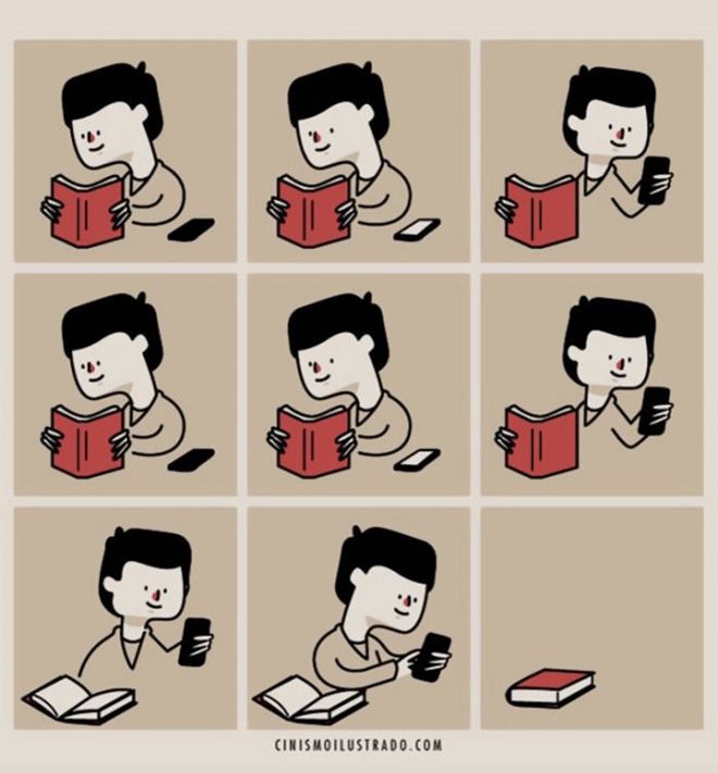 Liệu còn bao nhiêu người đọc sách thay vì dành thời gian cho chiếc smartphone