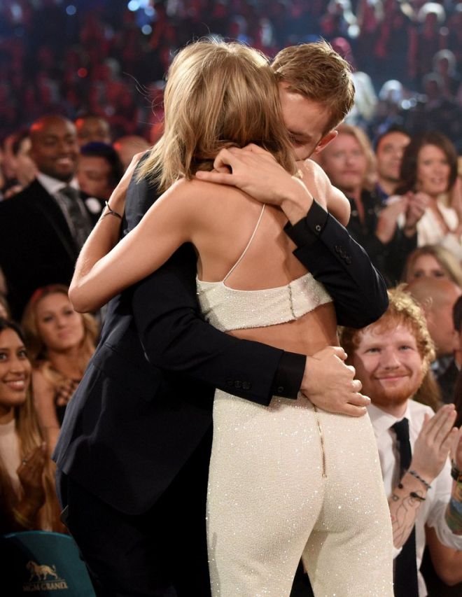 Taylor và Calvin khi còn mặn nồng.