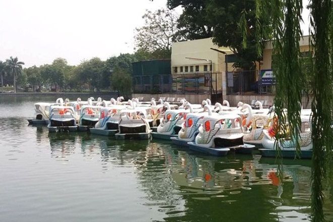 Hồ Bạch Đằng, nơi chị N tự tử. Ảnh: Đ.Tuỳ