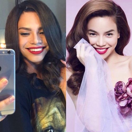 Gương mặt của Bá Thảo được nhận xét có nhiều nét giống Hồ Ngọc Hà.