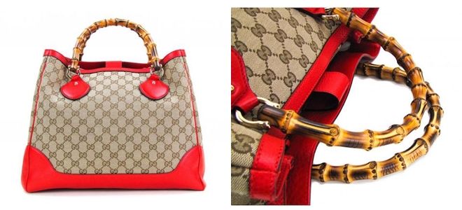 Đây là chiếc túi được biết đến như thiết kế đầu tiên của Gucci ở thế kỉ 19 với phần quai xách bằng trúc và phần da đáy được nhuộm đỏ. Đến nay, những mẫu túi này vẫn được nhiều tín đồ săn hàng vintage săn lùng. 