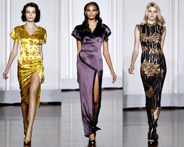 L’Wren Scott chọn chất liệu lụa bóng đậm chất Phương Đông