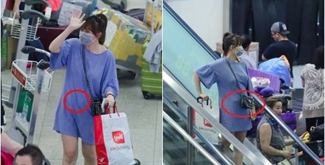 Hari Won diện váy rộng, lộ bụng to...