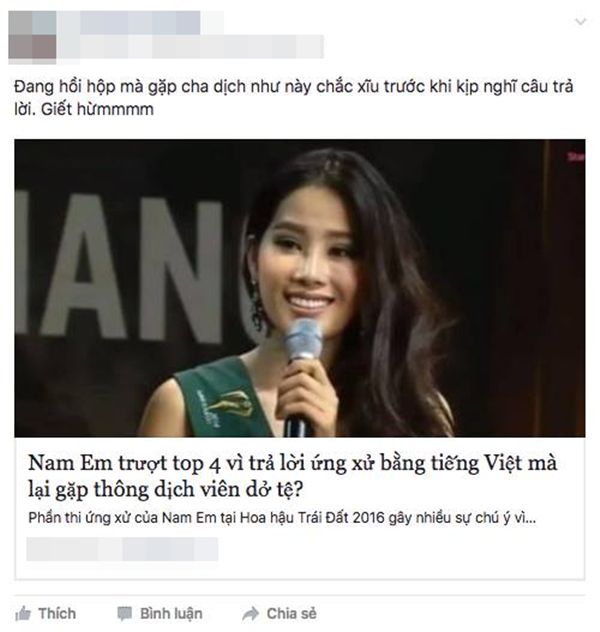 Cư dân mạng bức xúc trước khả năng tiếng Anh của thông dịch viên.