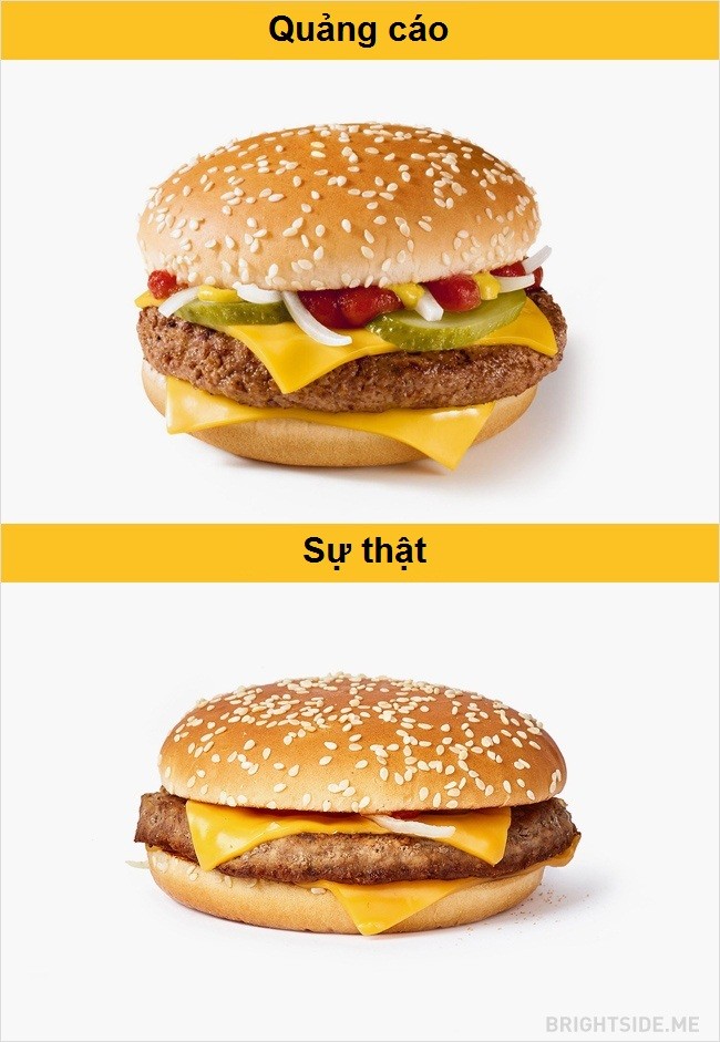 Sự thật mất lòng' giữa hình quảng cáo và thực tế trong menu thức ăn - Saostar.vn