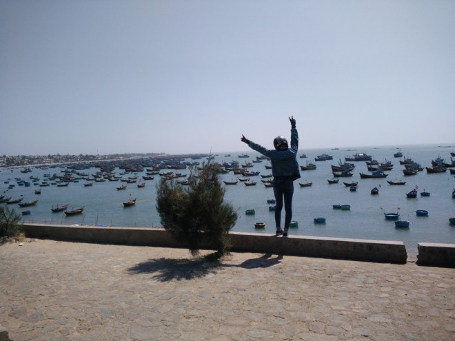 Làng chài ở Mũi Né.