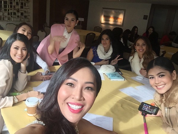 Diệu Ngọc tự tin với vốn tiếng Anh mình có.