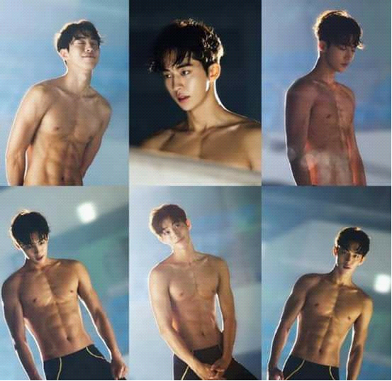 Có lẽ nhờ tập luôn thể thao chăm chỉ mà anh có một thân hình cực chuẩn.