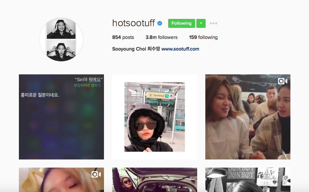 Instagram của Sooyoung