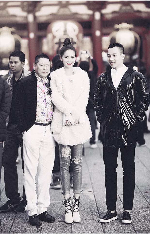 Khắc Tiệp luôn đồng hành cùng Ngọc Trinh và bạn trai cô tại Mỹ.