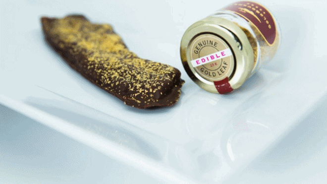 Với người giàu, vàng không còn là trang sức, nó dùng để chế biến những món ăn như thế này! Ảnh 2