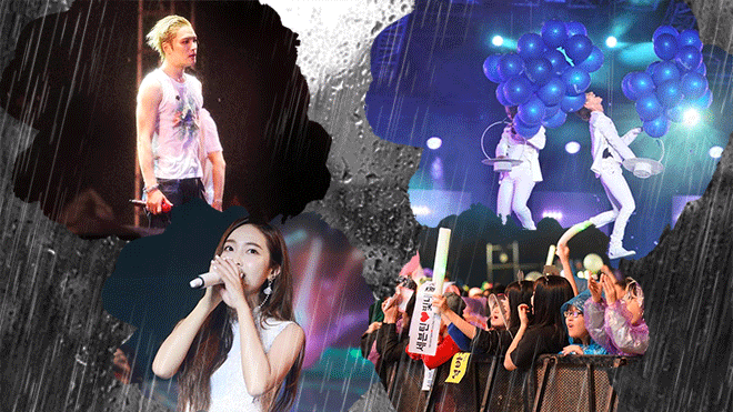 Nếu từng 1 lần 'cháy trong mưa' cùng thần tượng, bạn quả là fan Kpop rất may mắn đấy Ảnh 2