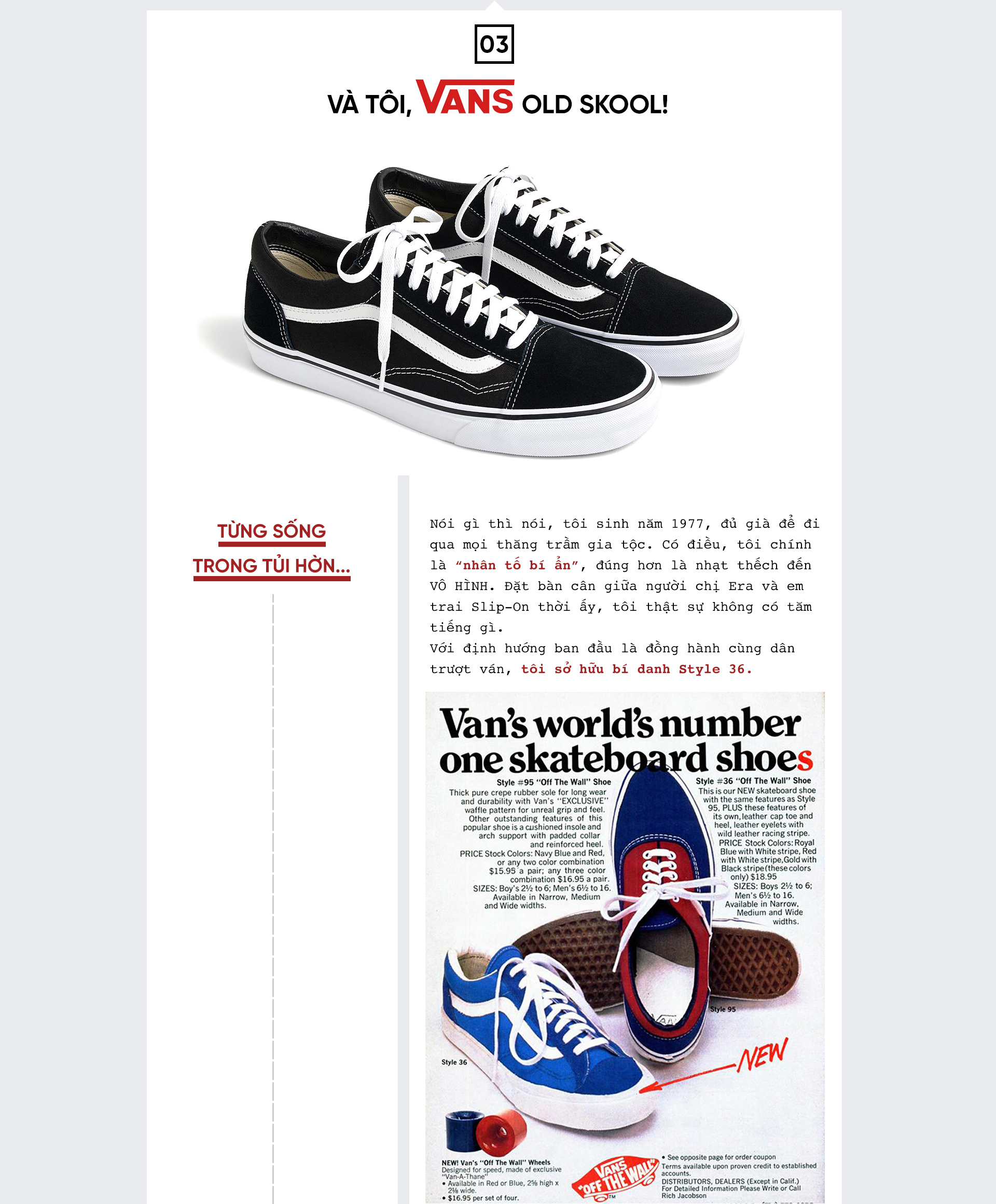 Vans Old Skool: 'Thu phục' tay chơi thế giới từ đắng cay của kẻ vô hình