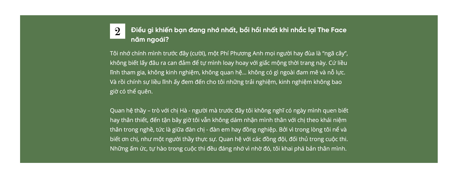 Phí Phương Anh: 'Tôi thấy mình đã tiến một bước dài về phía ước mơ'