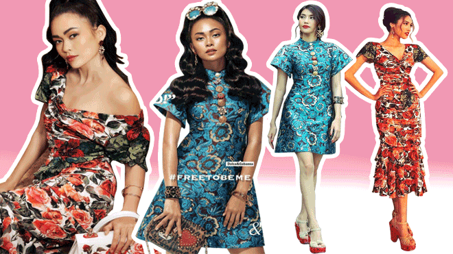 Diện lại thiết kế Dolce&Gabbana, Lan Khuê - Mâu Thủy cân bằng tỷ số 1-1 Ảnh 2