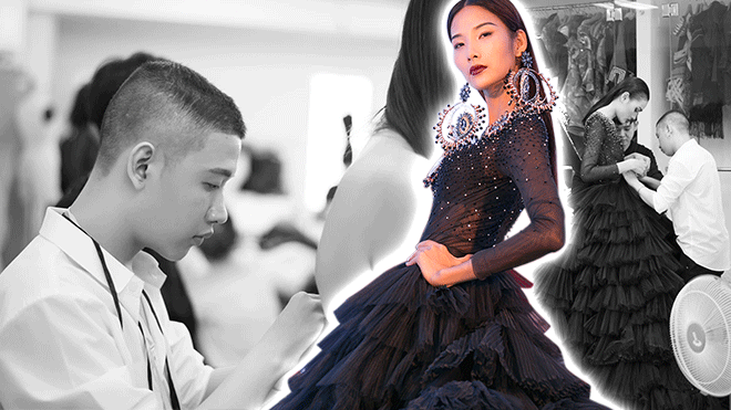 Chân dung chàng trai đứng sau chiếc váy giúp HLV Hoàng Thùy 'quét sạch' thảm đỏ The Face Ảnh 2