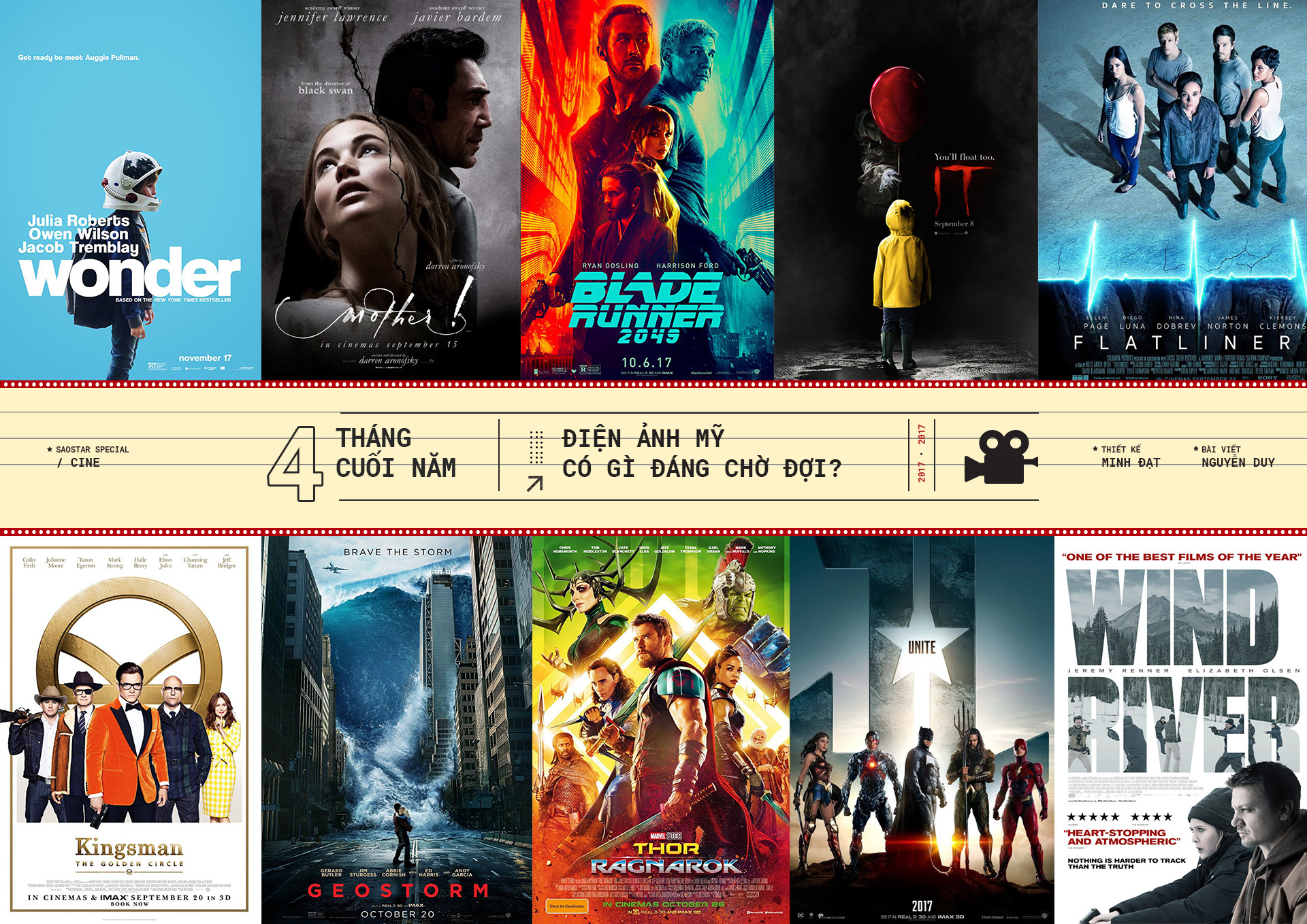 4 tháng cuối năm, điện ảnh Mỹ có gì đáng chờ đợi?