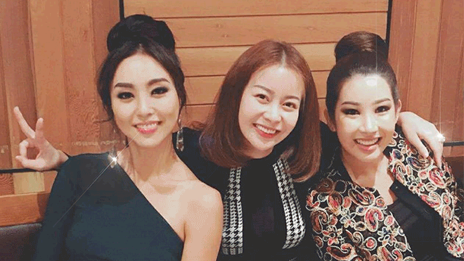 Hoa Hậu Hải Dương khoe ảnh ăn tối cùng Hoa Hậu Hoàn Vũ Hàn Quốc Ảnh 2