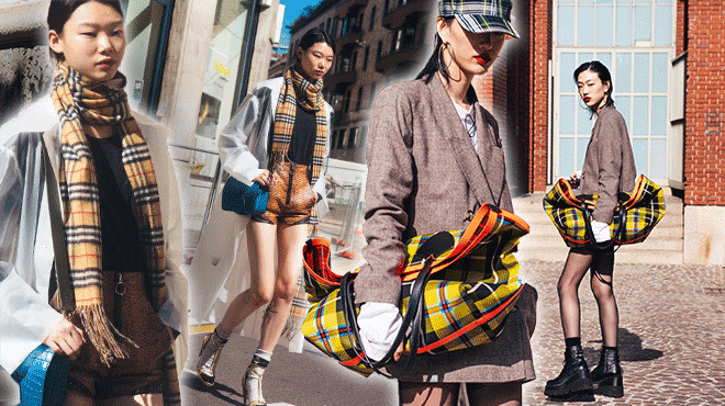 Burberry đưa hoạ tiết quen thuộc vào phụ kiện 'phong toả' sàn diễn xuân hè 2018 Ảnh 2