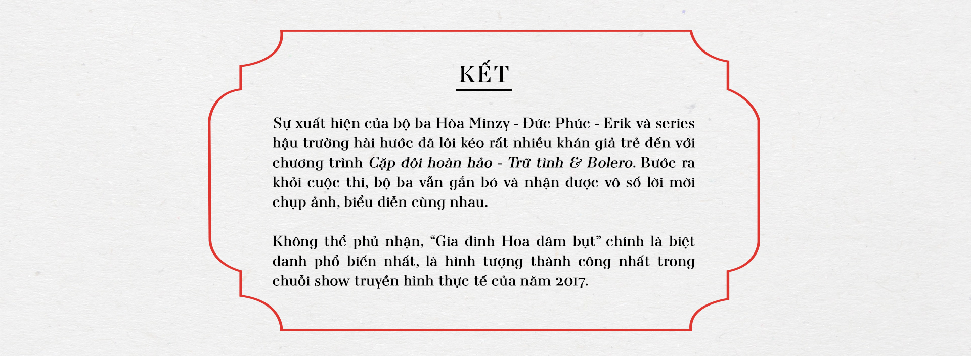 REDbook Tết Mậu Tuất - Ngôi sao mùng 4 Tết: Gia đình Hoa dâm bụt