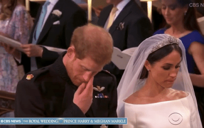 Khoảnh khắc Hoàng tử Harry rơi lệ trong lễ cưới Ảnh 2