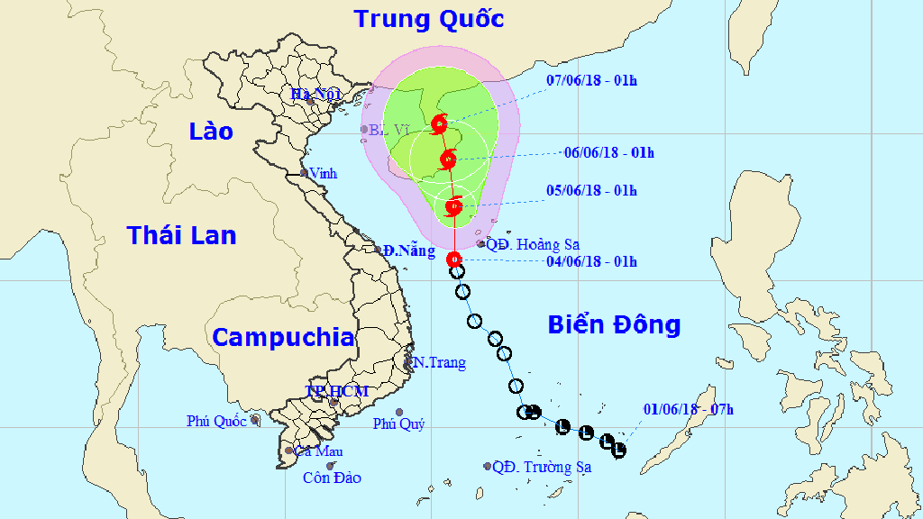 Áp thấp nhiệt đới mạnh lên thành bão, hoạt động phức tạp ở các vùng biển trên cả nước Ảnh 1