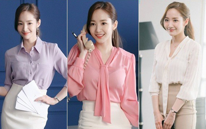Học 'thư ký Kim' Park Min Young lên đồ công sở khiến chàng phó tổng chết mê