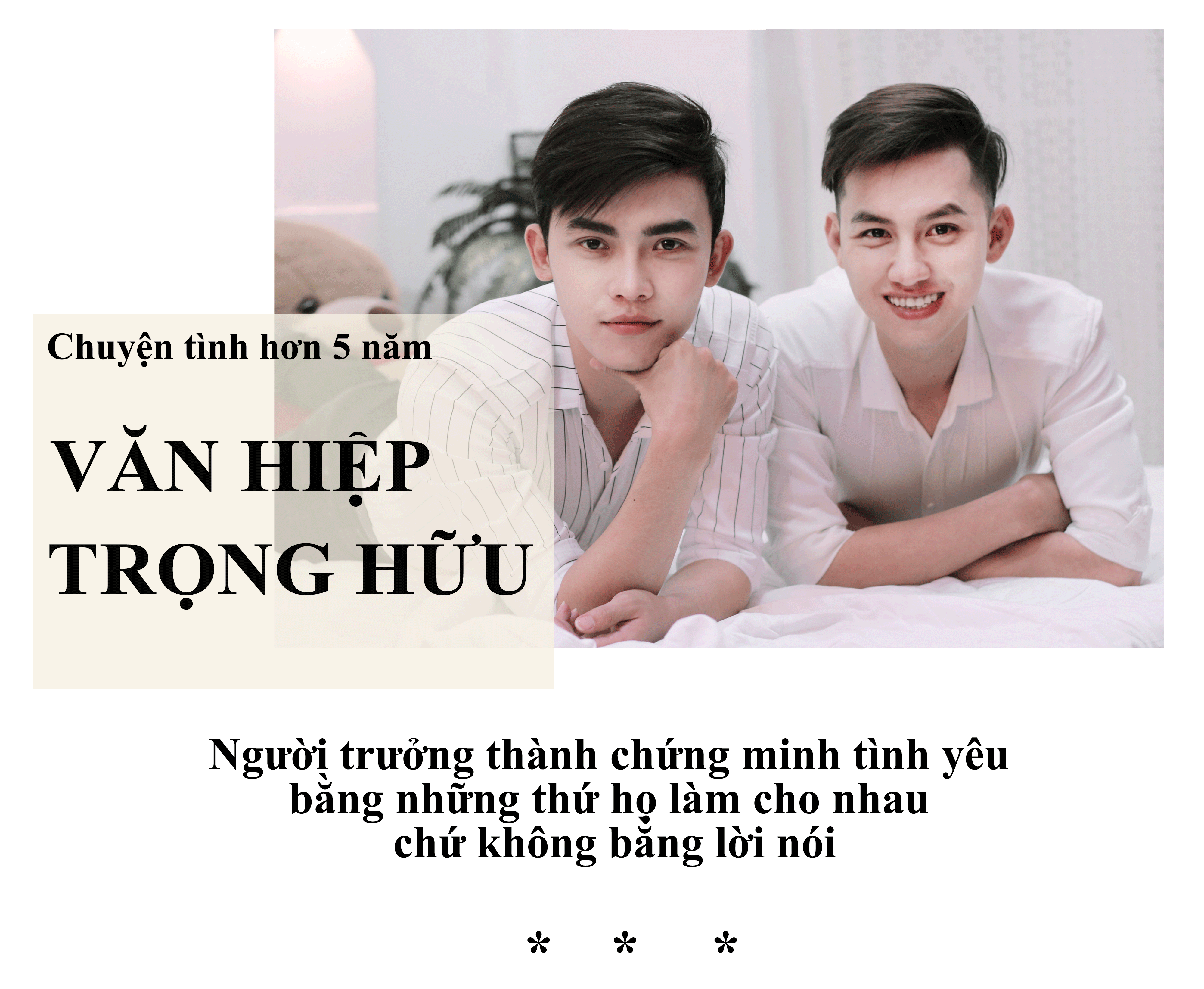 Chuyện tình suốt hơn 5 năm của cặp trai đẹp khiến nhiều người ngưỡng mộ Ảnh 1