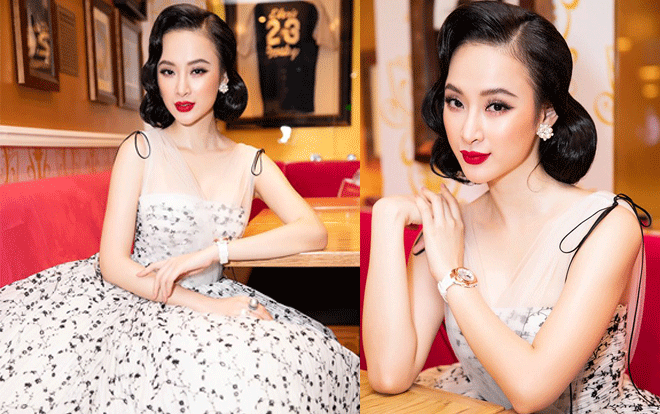 Ngán váy áo cắt xẻ, Angela Phương Trinh hóa công chúa cổ điển kiêu kỳ với đầm xòe kín đáo Ảnh 2