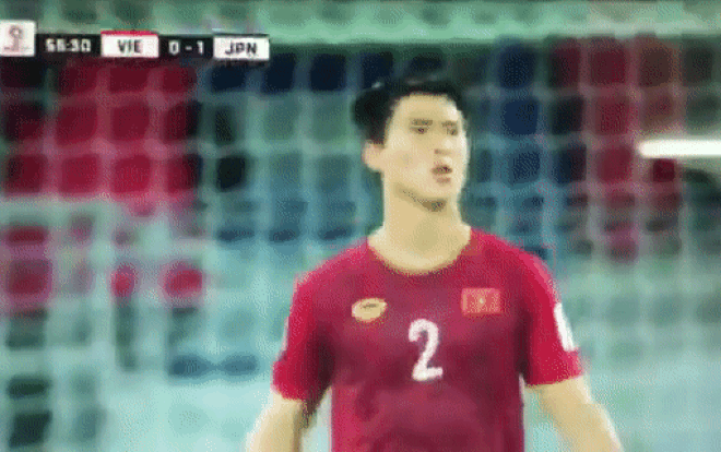 Đội Nhật ghi bàn, cả tuyển buồn ra mặt chỉ có Duy Mạnh ra sức động viên khích lệ tinh thần đồng đội khiến CĐV ấm lòng hơn bào giờ hết Ảnh 2