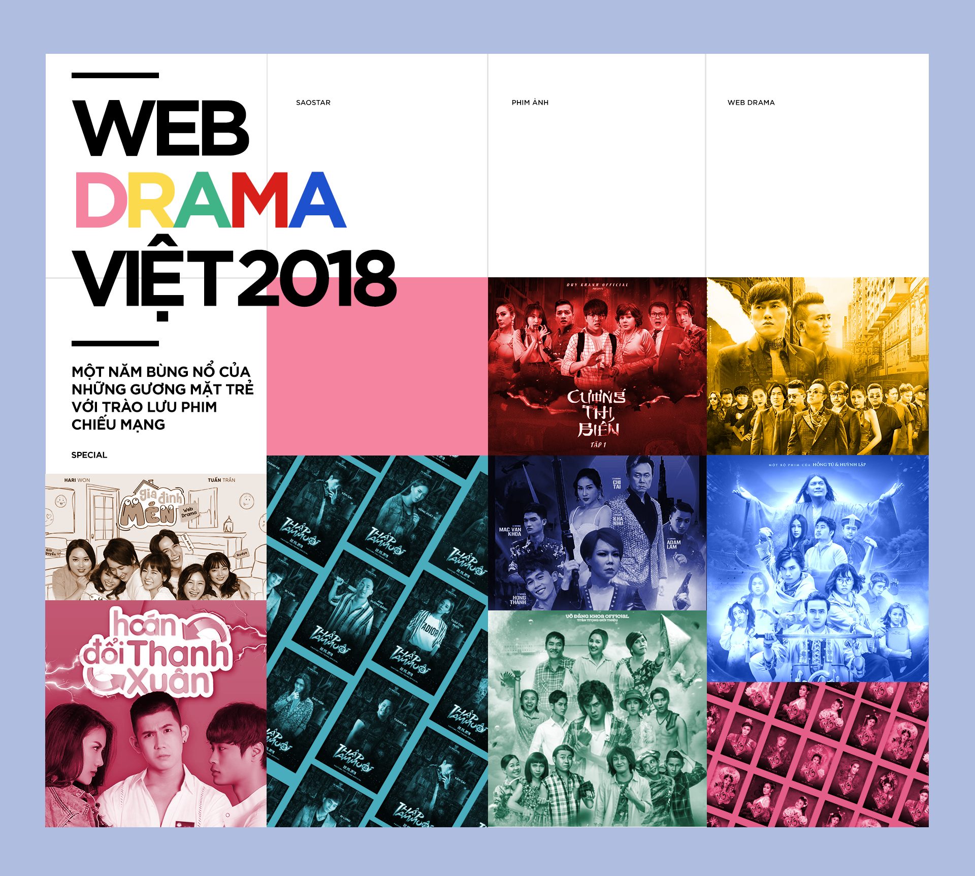 Web-drama Việt 2018: Một năm bùng nổ của những gương mặt trẻ với trào lưu phim chiếu mạng Ảnh 1