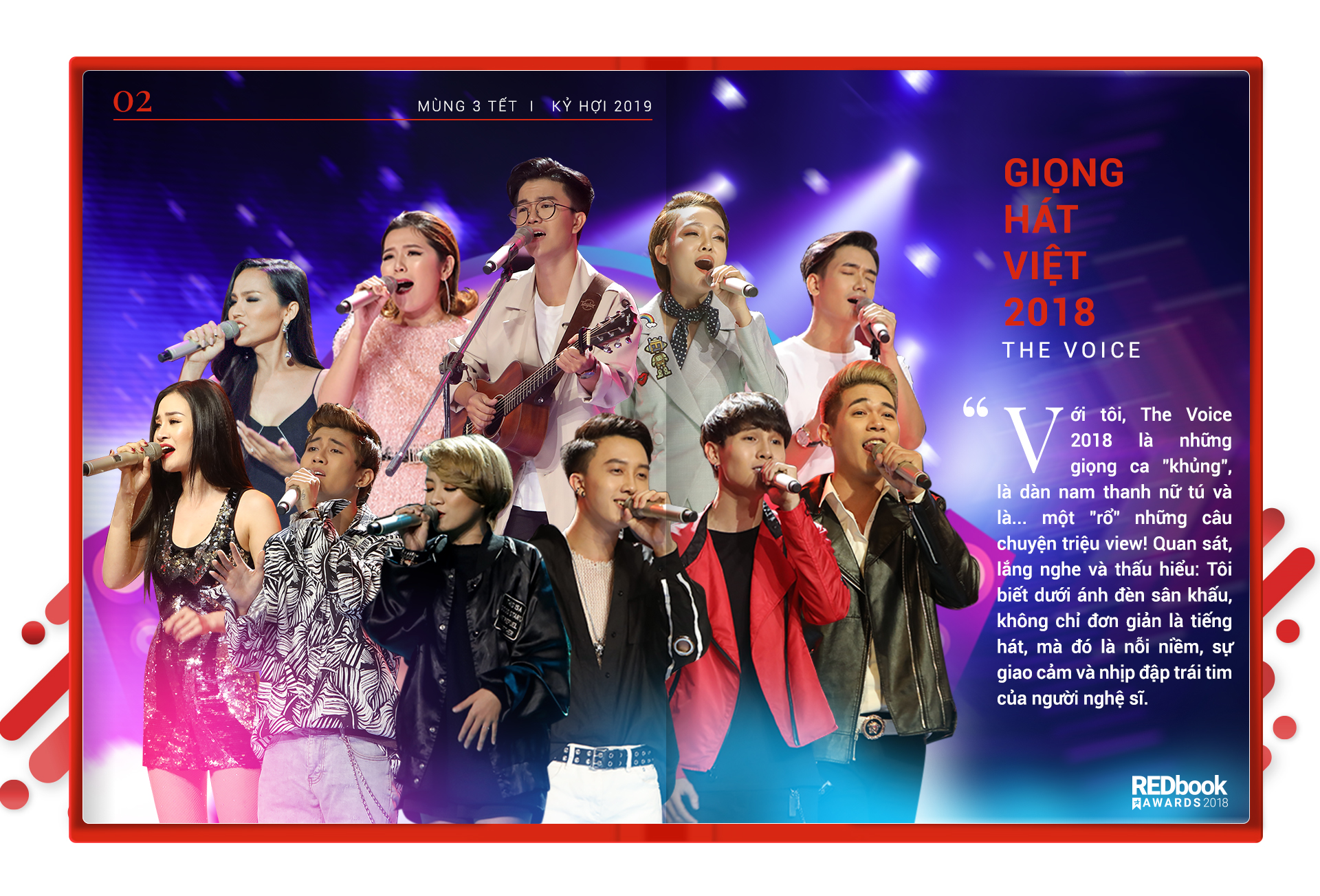 REDbook Tết Kỷ Hợi - Ngôi sao mùng 3 Tết: Nút chặn đặc biệt của The Voice 2018