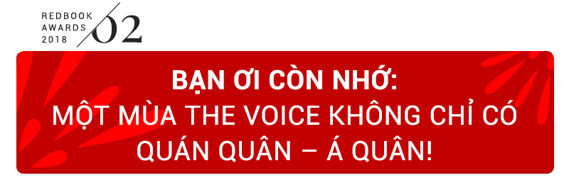 REDbook Tết Kỷ Hợi - Ngôi sao mùng 3 Tết: Nút chặn đặc biệt của The Voice 2018