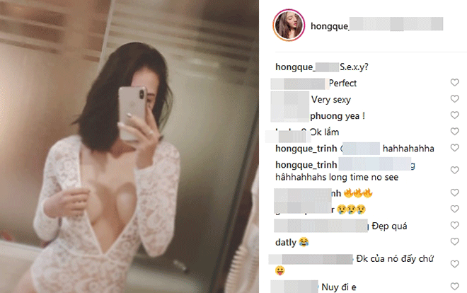 Hồng Quế tiếp tục gây 'hại mắt' khi mặc đồ ren bị cho là phản cảm Ảnh 2