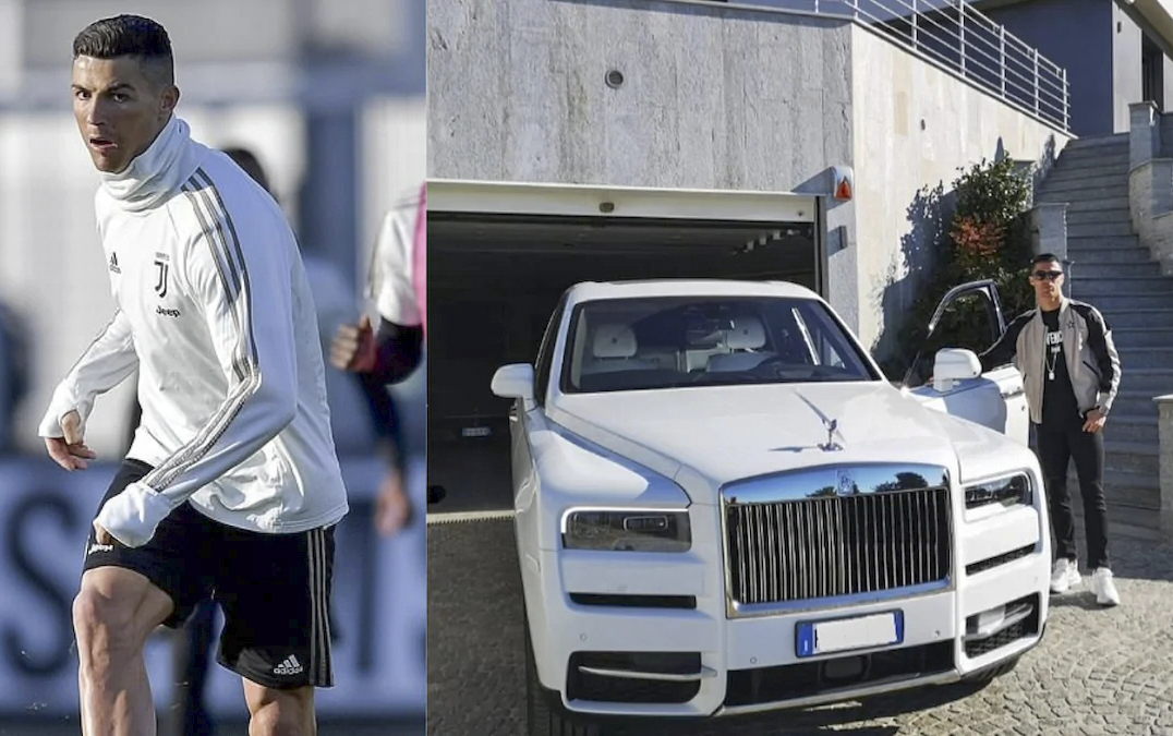 Cristiano Ronaldo Received a RollsRoyce Dawn for Christmas From His Own 