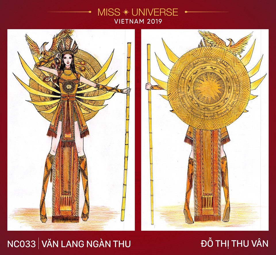 trang phục dân tộc hoàng thuỳ miss universer 2019