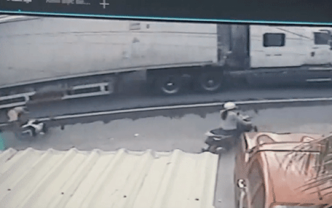 Thượng úy CSGT bị xe container cán tử vong trên đường đi làm nhiệm vụ Ảnh 2