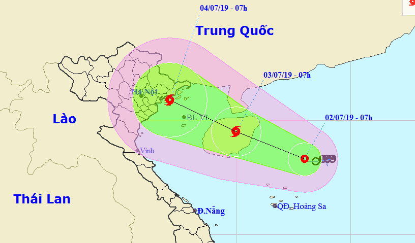 Áp thấp nhiệt đới mạnh lên thành bão hướng vào vùng biển Quảng Ninh đến Nam Định Ảnh 1