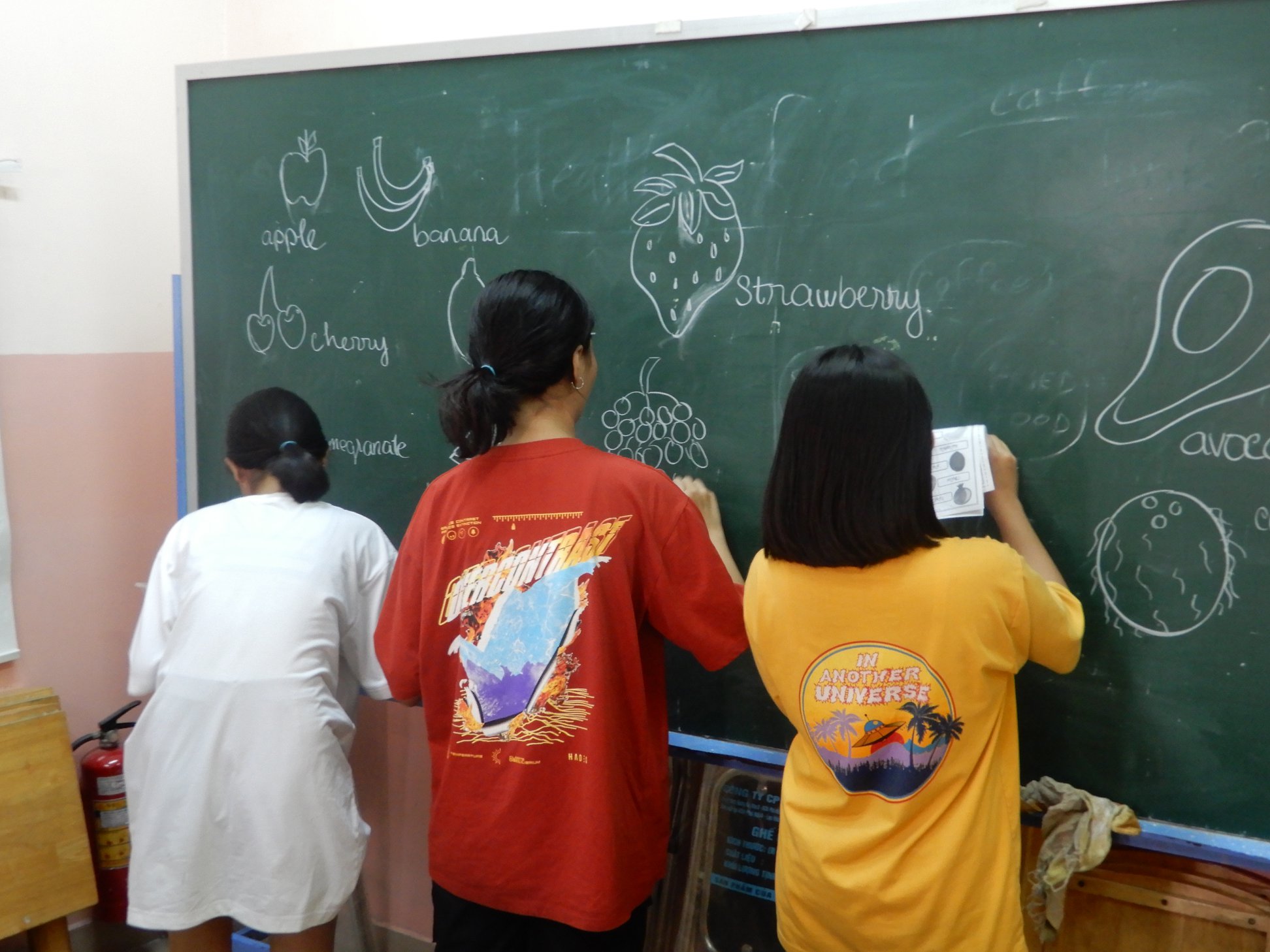 Giờ học tiếng Anh miễn phí tại lớp của thầy Paul.