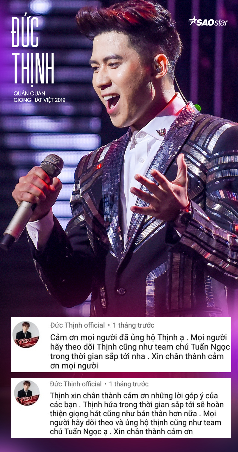 Quán quân The Voice 2019 - Hoàng Đức Thịnh: Hơn cả giọng hát cao vút là tính lễ phép và chân thành! Ảnh 5