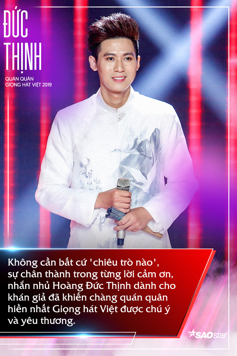 Quán quân The Voice 2019 - Hoàng Đức Thịnh: Hơn cả giọng hát cao vút là tính lễ phép và chân thành!