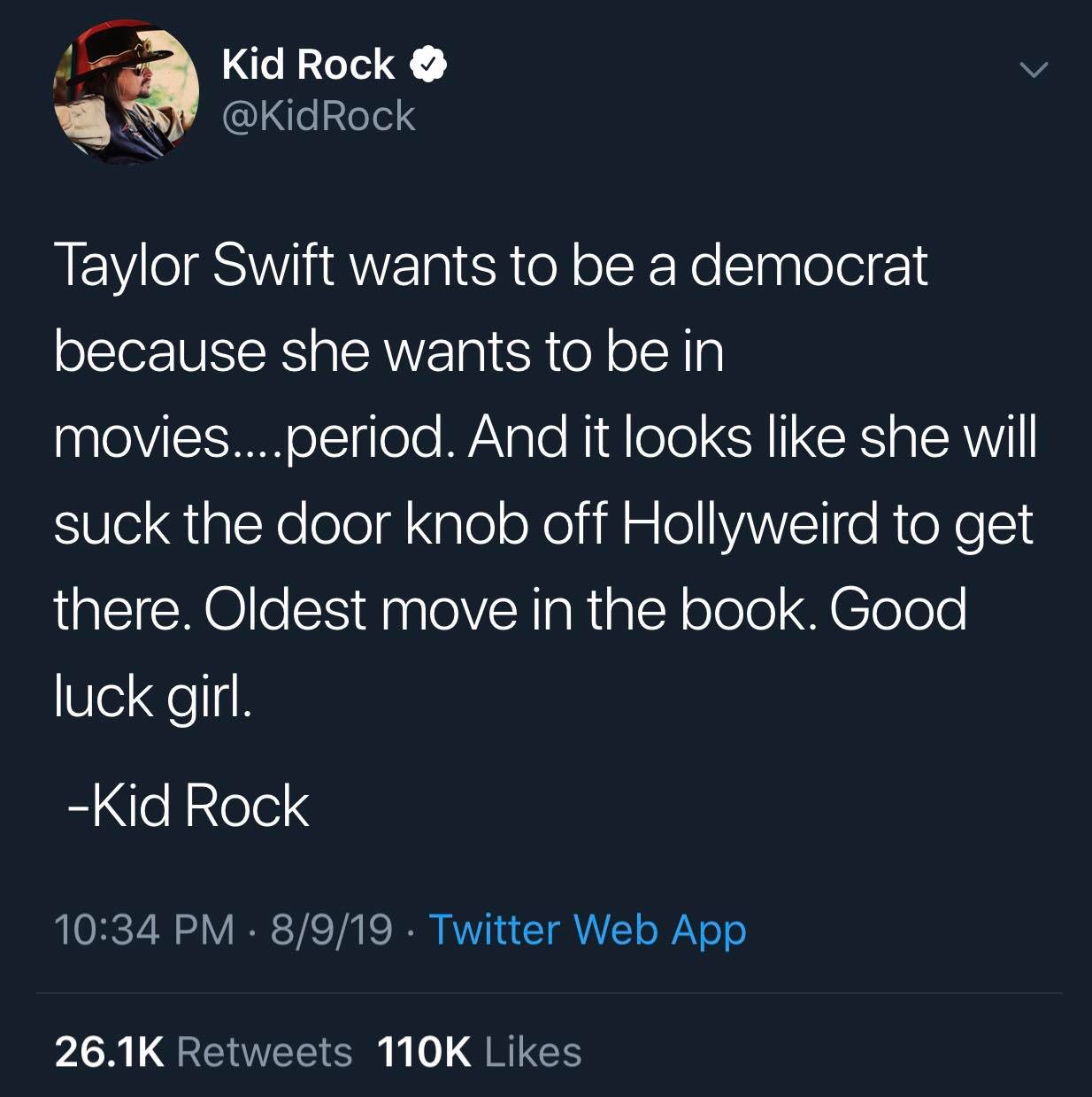 Thực Hư Chuyện Kacey Musgraves ủng Hộ Kid Rock đả Kích Taylor Swift ...