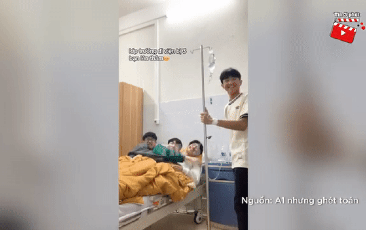 Lớp trưởng bị bệnh phải nằm viện, 3 cậu bạn thân đến thăm nhưng cái kết...lạ lắm Ảnh 2