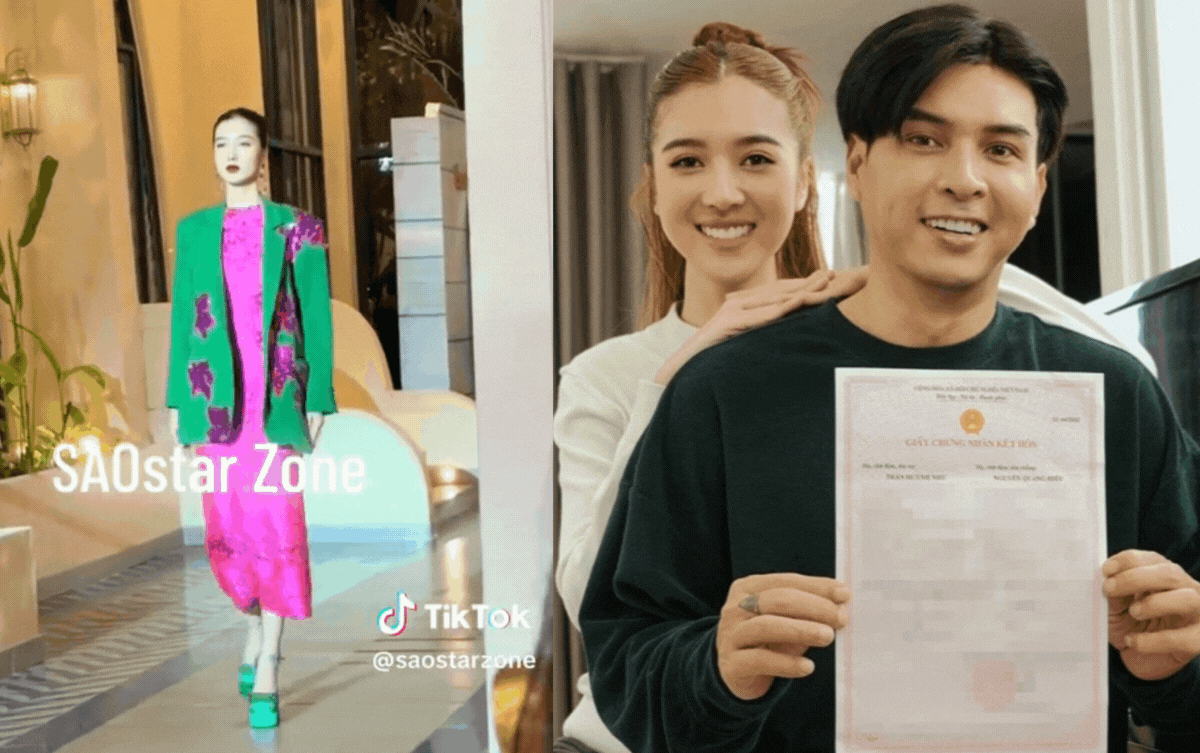 Vợ Hồ Quang Hiếu mặt 'sượng trân' khi gặp sự cố thót tim trên sàn diễn thời trang Ảnh 2