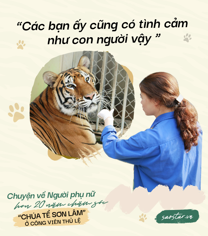 Chuyện về người phụ nữ hơn 20 năm chăm sóc 'chúa tể sơn lâm' ở công viên Thủ Lệ Ảnh 2