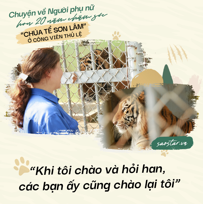 Chuyện về người phụ nữ hơn 20 năm chăm sóc 'chúa tể sơn lâm' ở công viên Thủ Lệ Ảnh 4