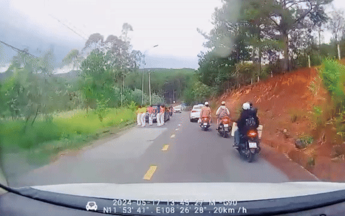 Đi du lịch hồ Tuyền Lâm, nhóm phụ nữ vô tư dừng xe ô tô rồi nhảy nhót giữa đường Ảnh 2